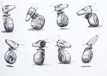 Cute Steve robot concept 1
